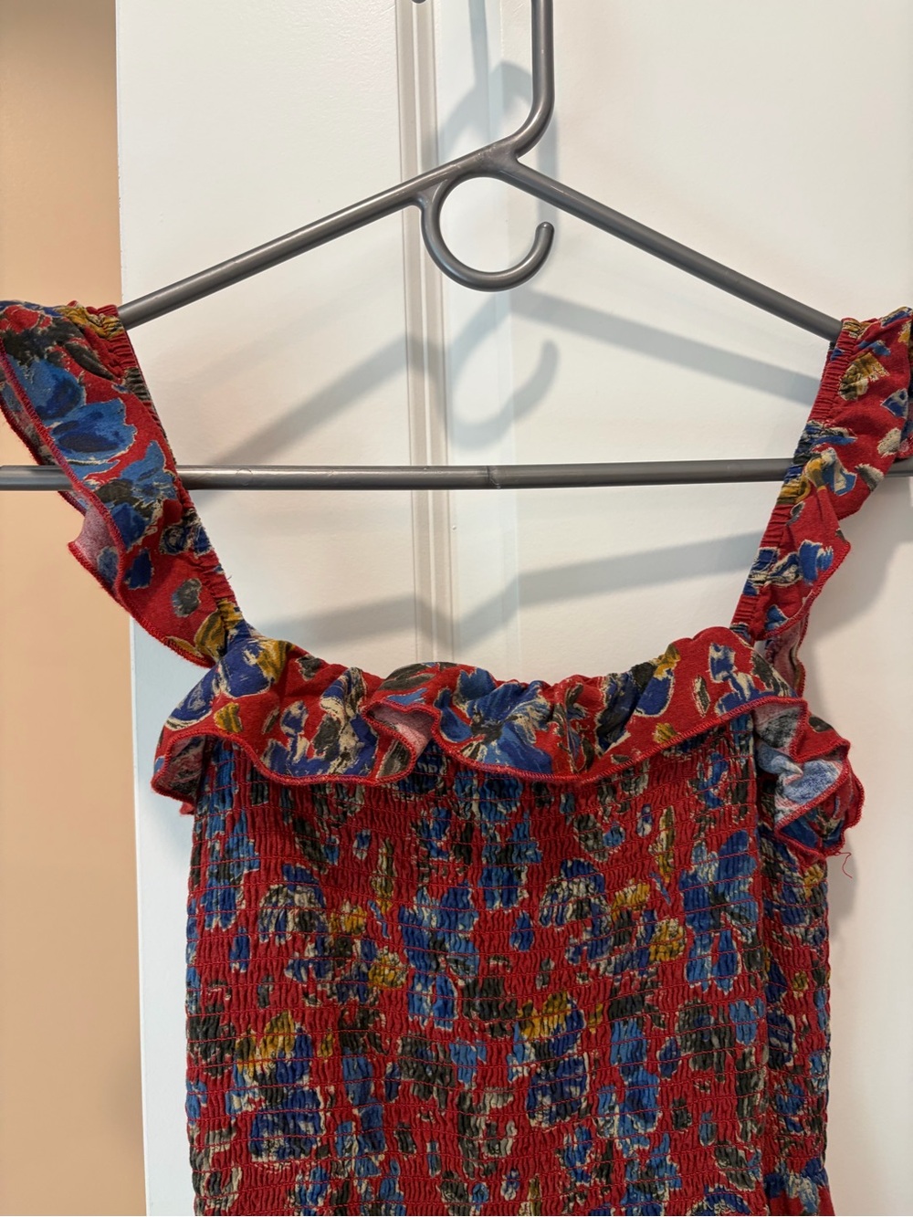 Natural Life Megan Smocked Midi Dress with Ruffle Straps - Picture 3 of 4